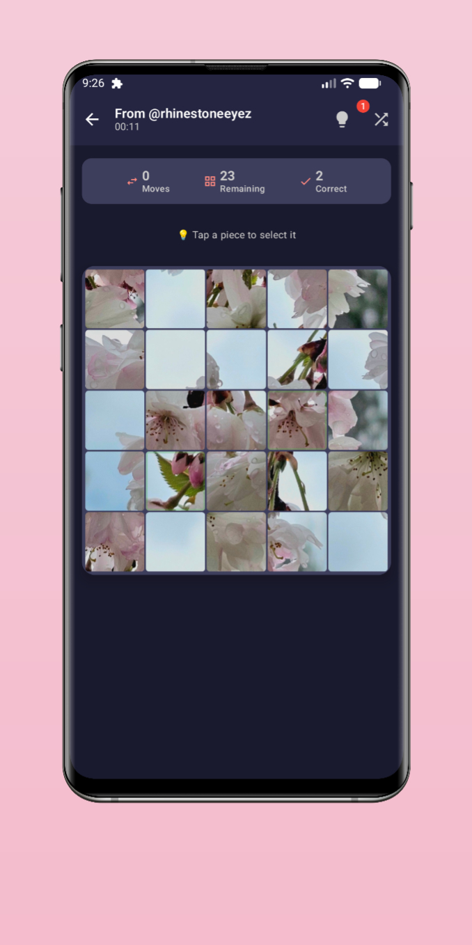 Phuzzles puzzle game screen